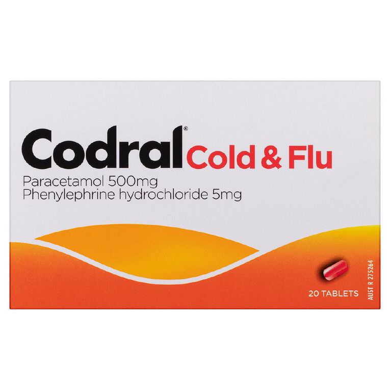 Codral Relief Cold & Flu + Decongestant 20s - LIMIT OF 1 PER CUSTOMER, , hi-res