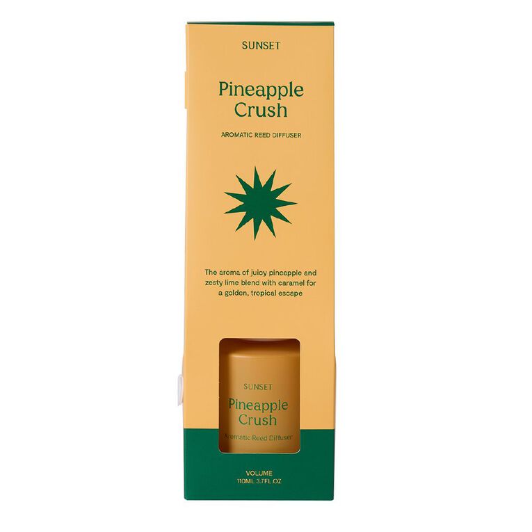 Living & Co Sunset Reed Diffuser 110ml Pineapple Crush, , hi-res