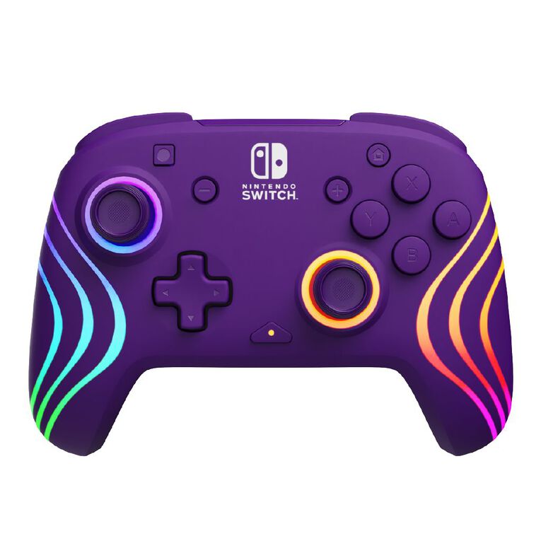 PDP Afterglow Wave Wireless Nintendo Switch Controller Purple, , hi-res