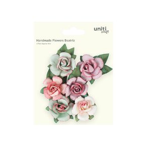 Uniti Craft Adults Handmade Flowers Beatriz 6pc Multicoloured