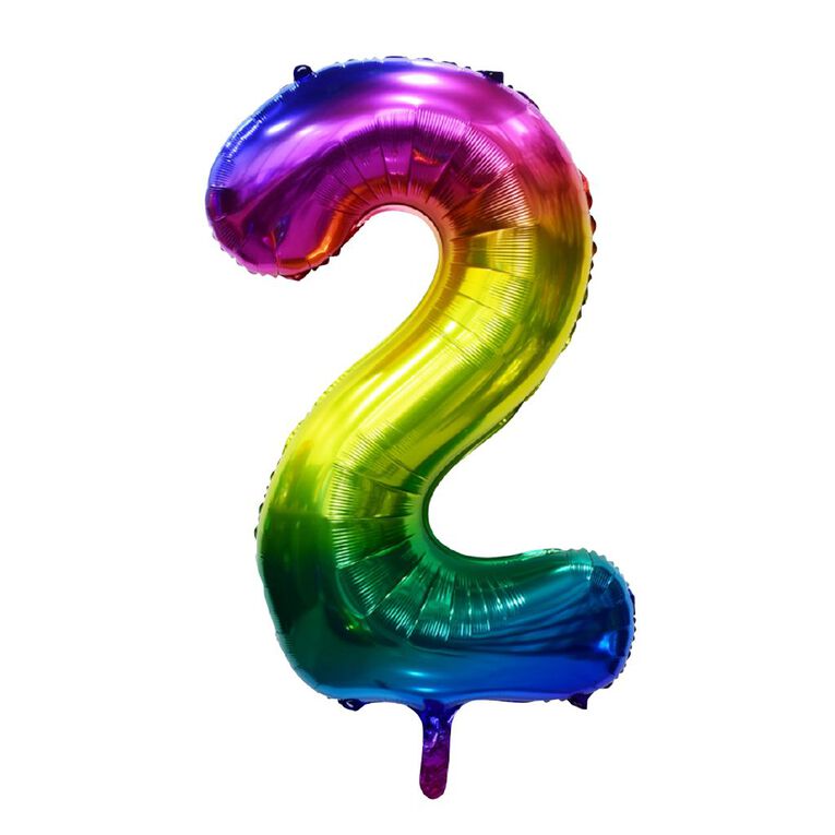 Party Inc Giant Foil Balloon Number #2, , hi-res