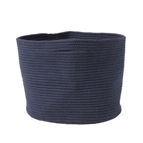 Living & Co Cotton Basket Medium Navy