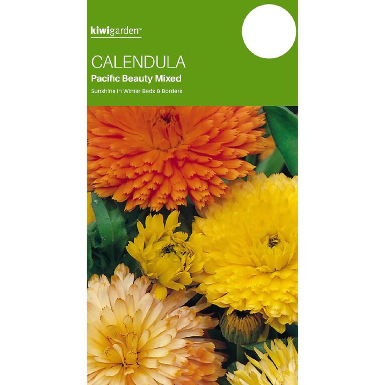 Kiwi Garden Calendula Pacific Mix Seeds, , hi-res