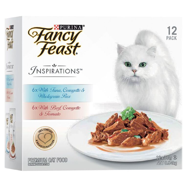 Fancy Feast Inspirations Beef & Tuna 12x70g MP, , hi-res