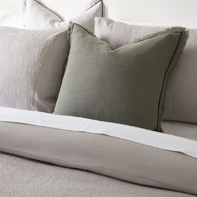 Living & Co Duvet Cover Set Damask Grey King, , hi-res