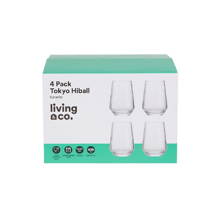 Living & Co Tokyo Hiball Glass Clear, , hi-res
