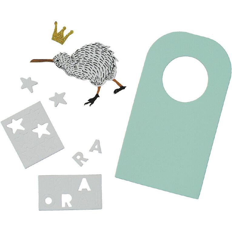 Kookie Make Your Own Door Hanger NZ Theme Foam Stickers, , hi-res