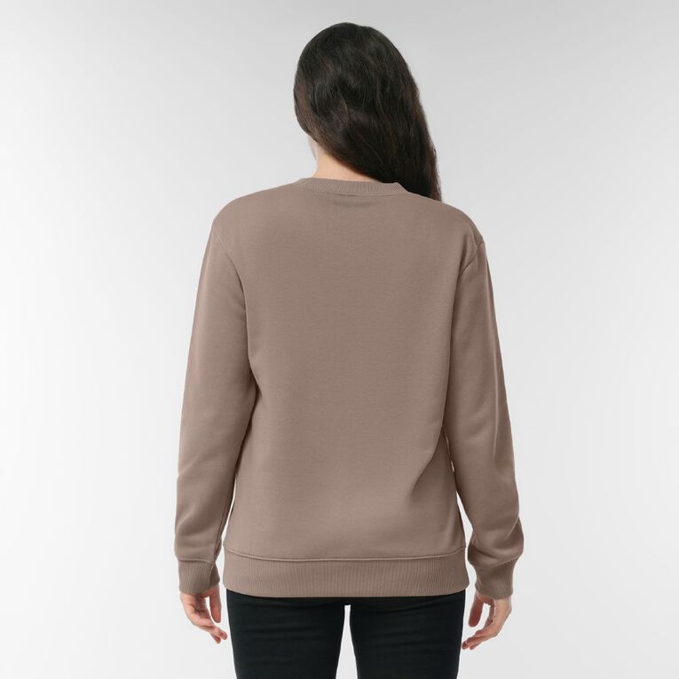 H&H Women's Classic Crew Sweatshirt, Brown Light, hi-res