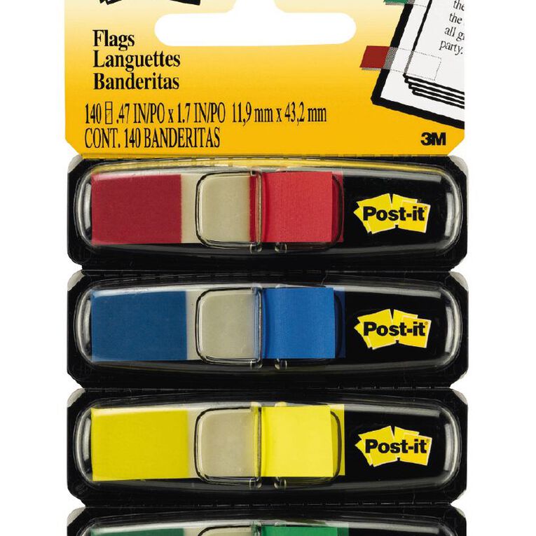 Post-It Flags 4 Pack Assorted, , hi-res