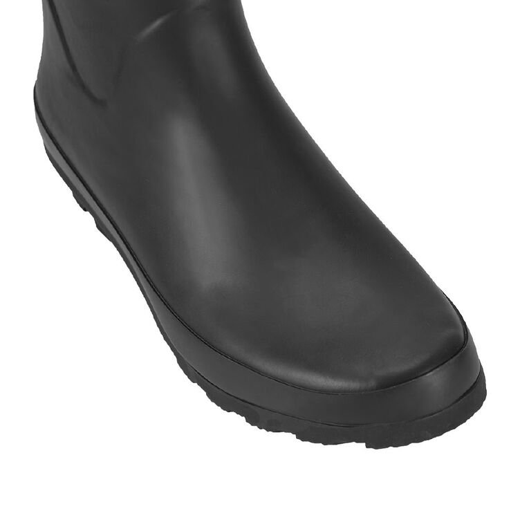 H&H Women's Classic 3/4 Length Gumboots, Black, hi-res