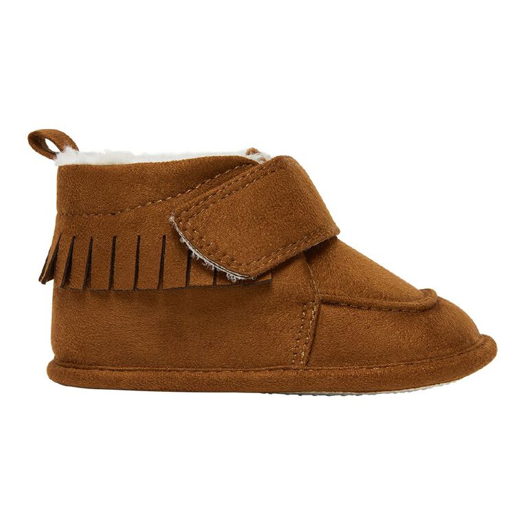 Young Original Infants  Cozy Slipper Boots, Brown, hi-res