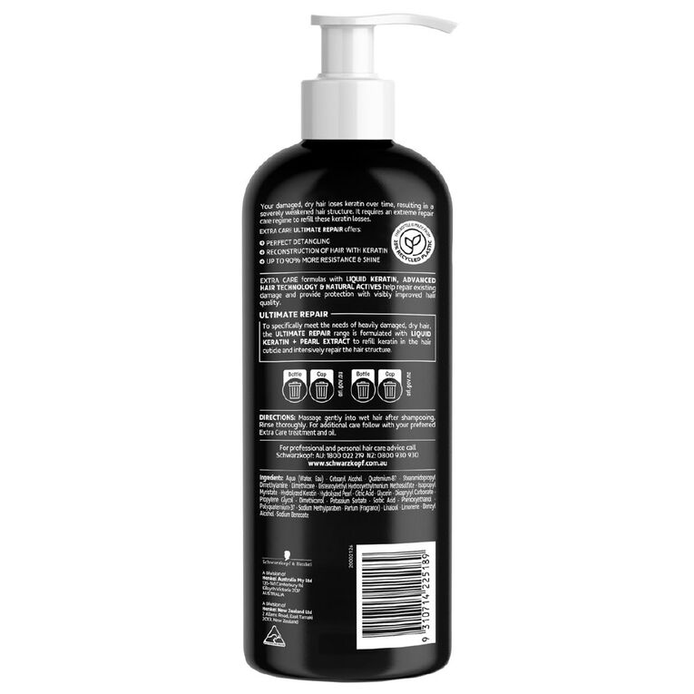 Schwarzkopf Extra Care Ultimate Repair Conditioner 950ml, , hi-res