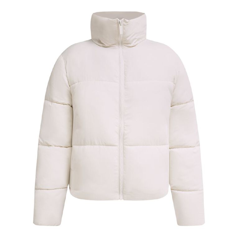 H&H Women's Puffer Jacket, Cream, hi-res