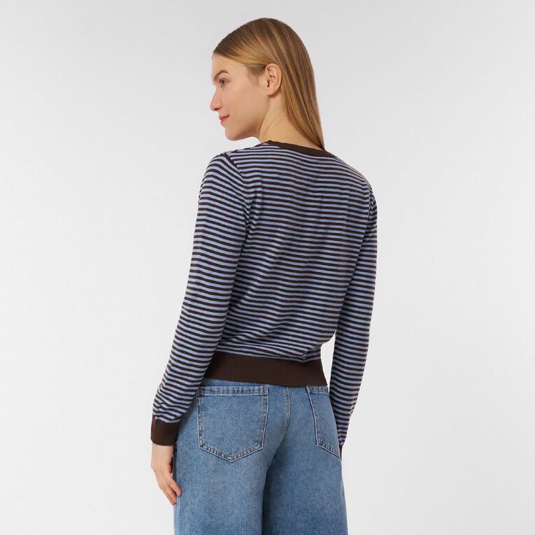H&H Women's Essential Cardigan, Blue, hi-res