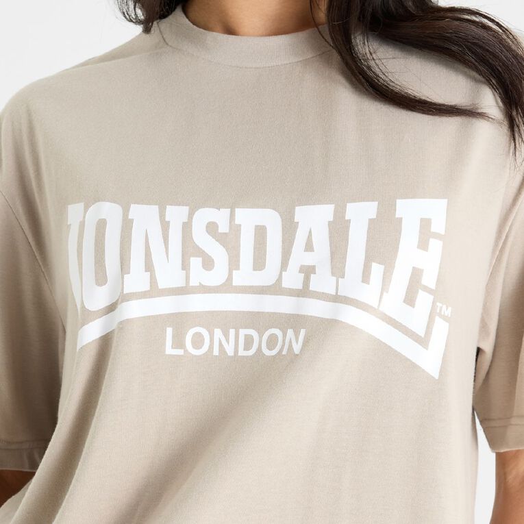 Lonsdale Unisex Tee, Taupe, hi-res