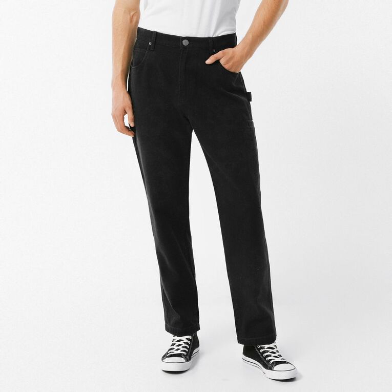 H&H Men's Relaxed Carpenter Pants, Black, hi-res