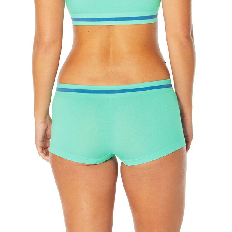 Tradie Women's Seamfree Playoff Shortie, Teal, hi-res