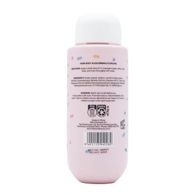 Poppi Body Wash Sprinkle Cupcake 400ml, , hi-res