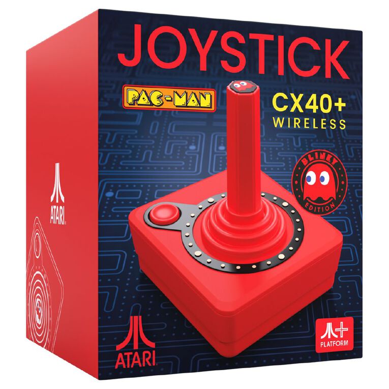 Atari CX40 Wireless Joystick Pac Man Edition Red, , hi-res