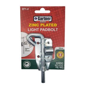 Gartner Home Padbolt Heavy Duty Zinc Plated