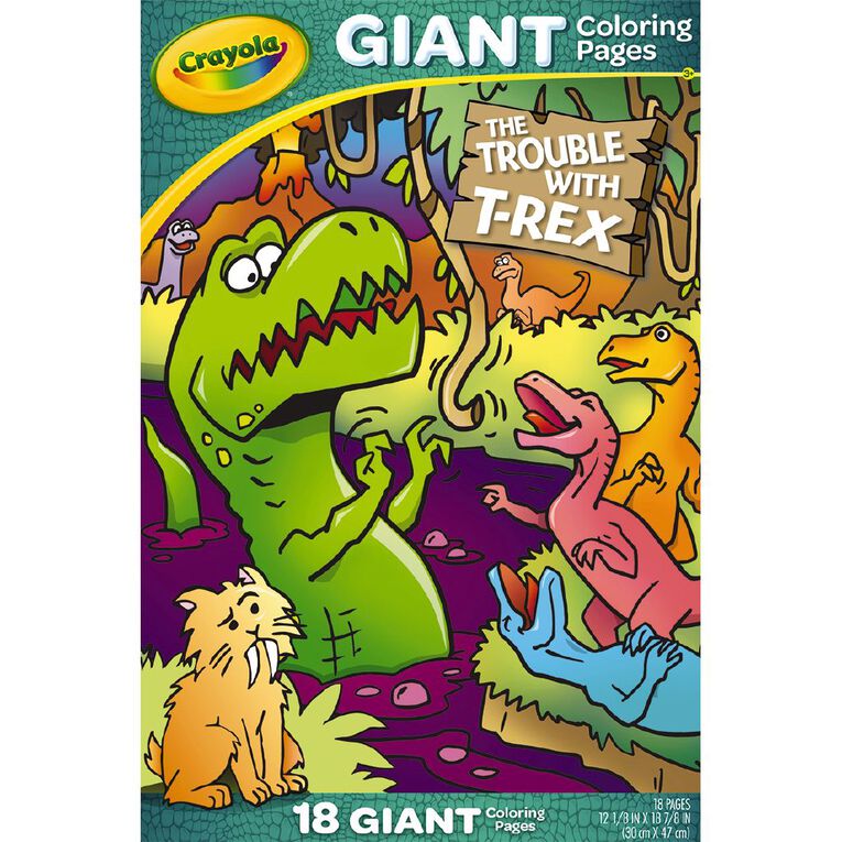 Crayola Giant T-Rex Coloring Pages 18 Pages, , hi-res