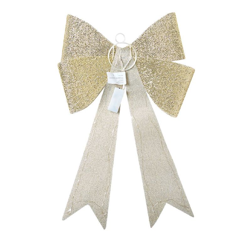 Wonderland Jumbo Bow with 45 LED Assorted 68cm, , hi-res