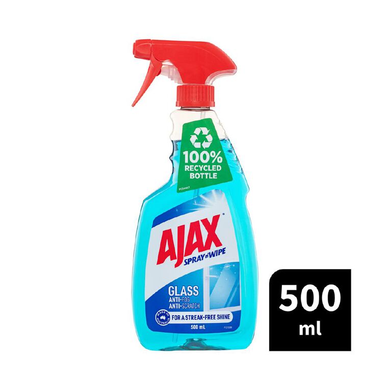 Ajax Spray n' Wipe Triple Action Glass Cleaner 500ml, , hi-res