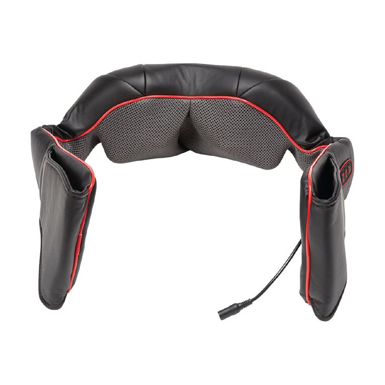 Living & Co Shiatsu Neck and Shoulder Massager Black/Red, , hi-res