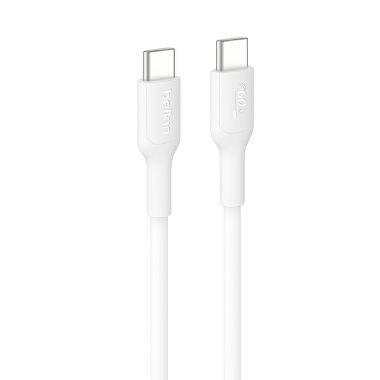 Belkin BoostCharge USB-C to USB-C Cable 60W 2.0 1m White, , hi-res