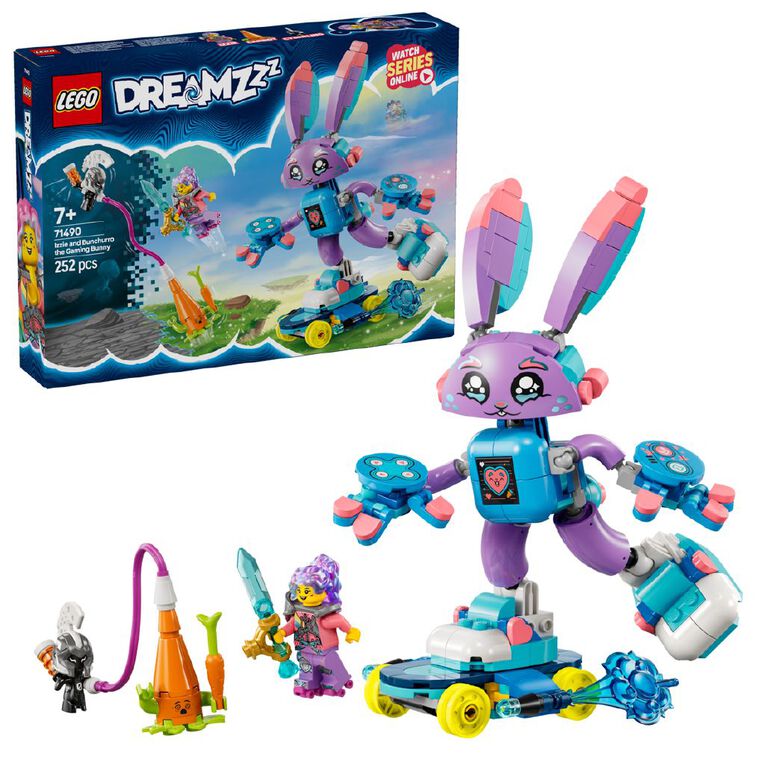 LEGO DREAMZzz Izzie and Bunchurro the Gaming Bunny 71490, , hi-res