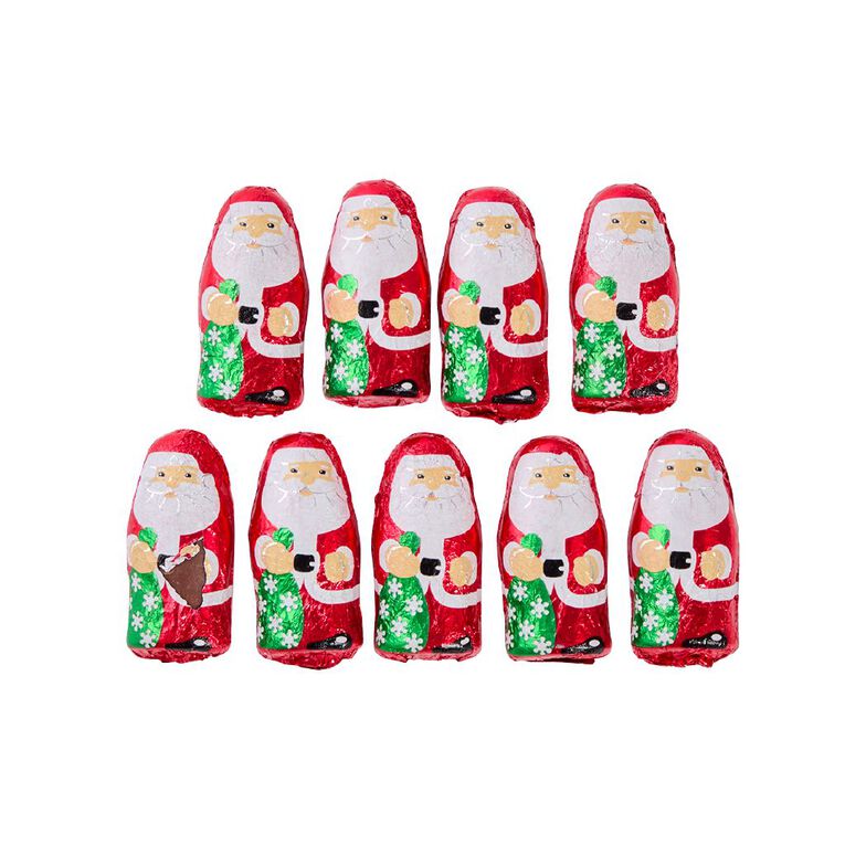 Nice Milk Chocolate Santas with Popping Candy in Mesh Bag 58.5g, , hi-res