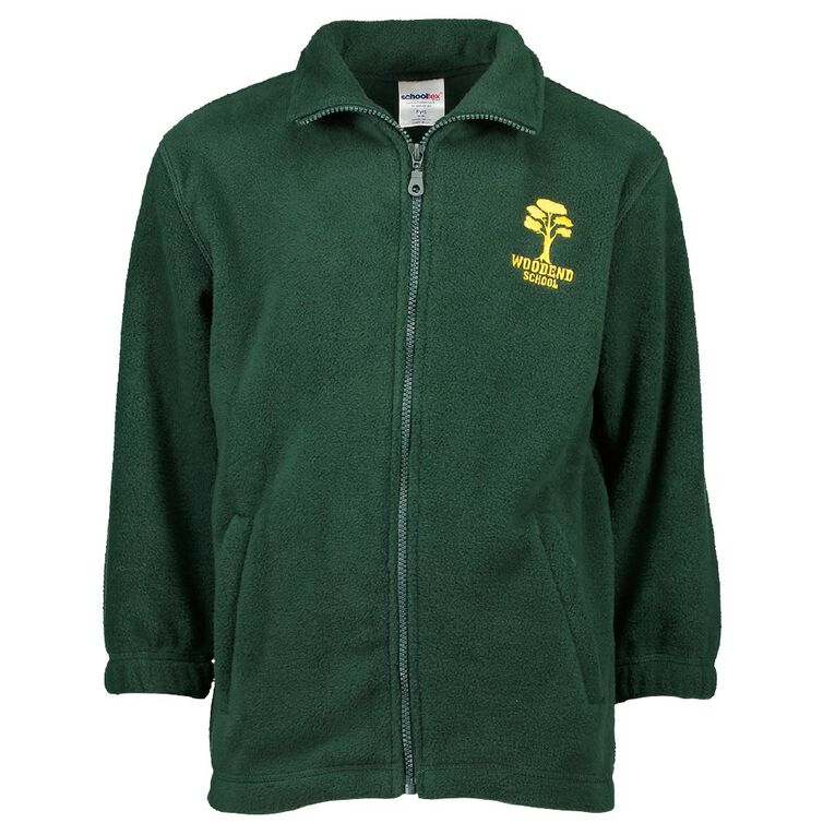 Schooltex Woodend Polar Fleece Jacket with Embroidery, Bottle Green, hi-res