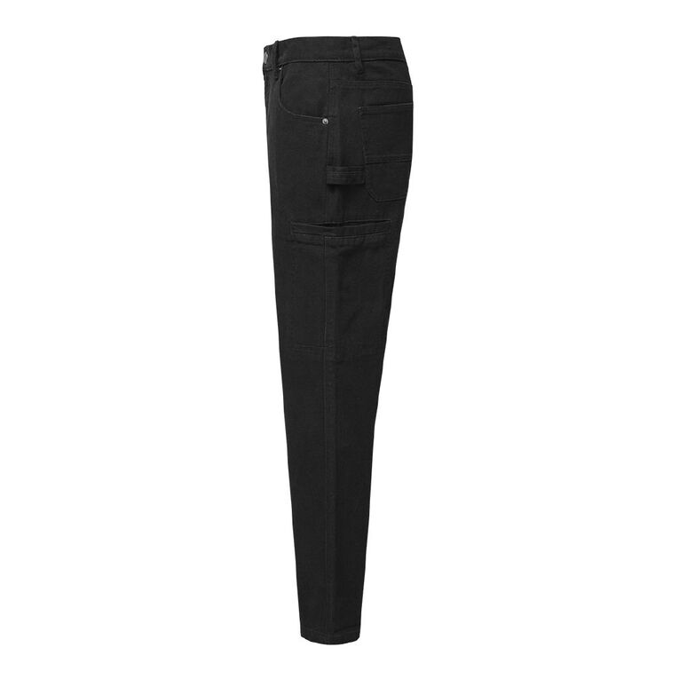 H&H Men's Relaxed Carpenter Pants, Black, hi-res