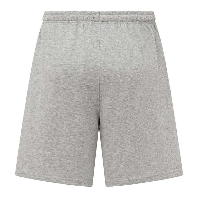 H&H Men's Knit Pyjama Shorts, Grey Marle, hi-res
