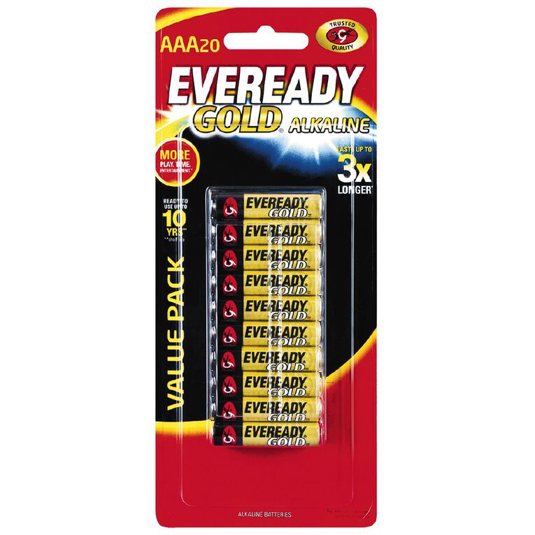 Eveready Gold Batteries AAA 20 Pack The Warehouse