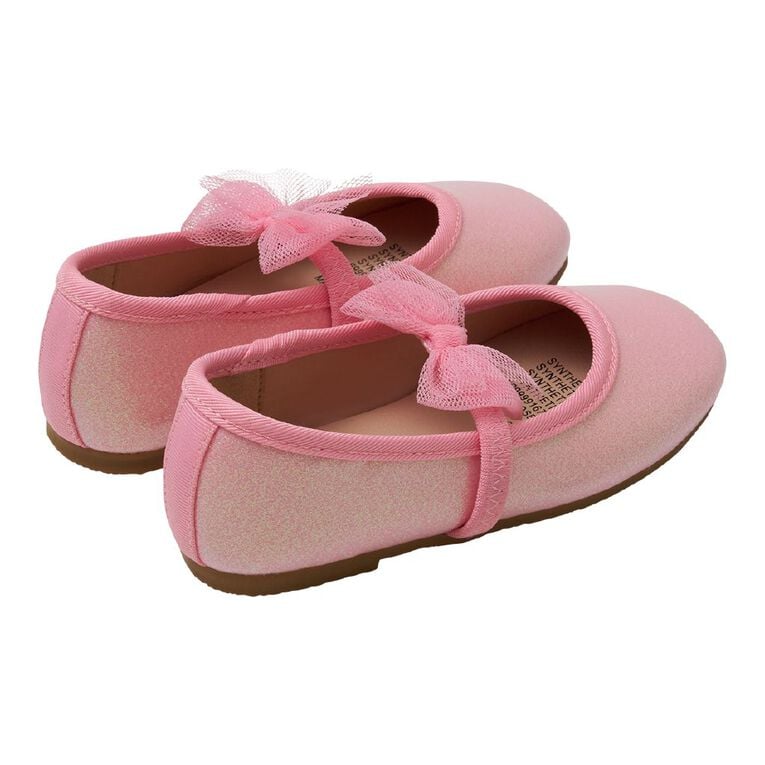 Young Original Junior Kids' Posey Ballet Shoes, Pink, hi-res