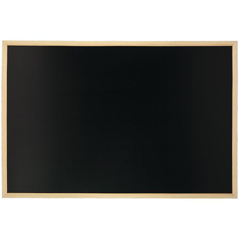 WS Wooden Frame Non-Magnetic Blackboard Black, , hi-res