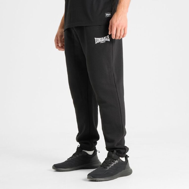 Lonsdale Unisex Trackpants, Black, hi-res