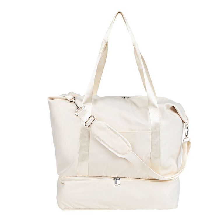 Living & Co Travel Weekender Bag White, , hi-res