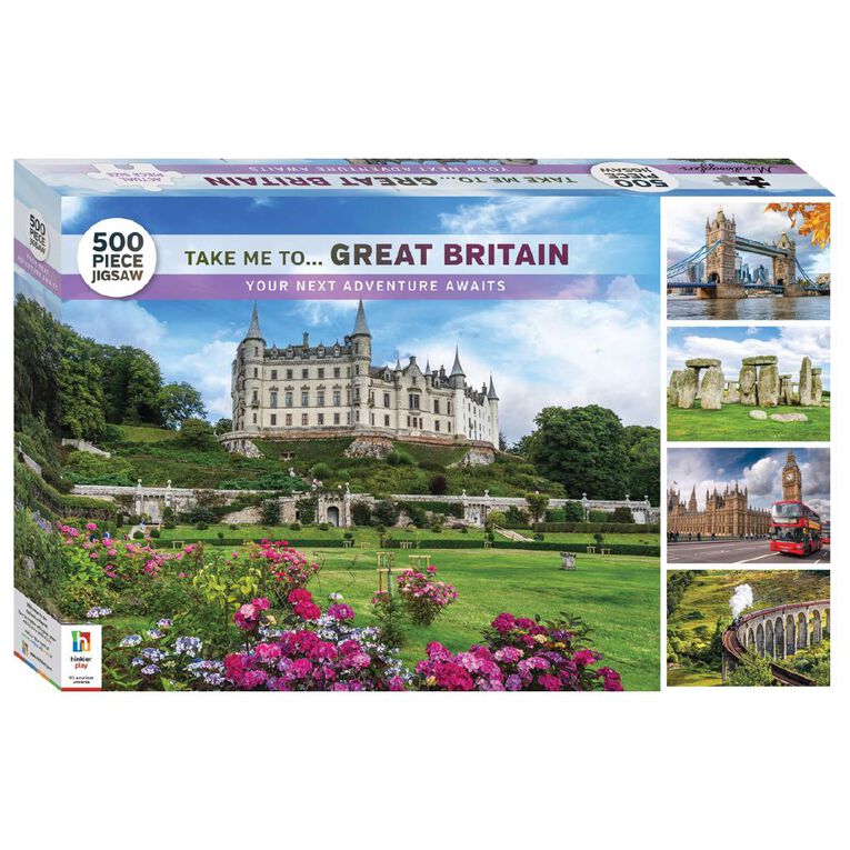 Mindbogglers Take me to Great Britain 500 Piece Puzzle, , hi-res