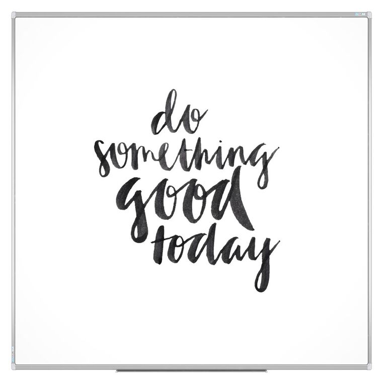 Boyd Visuals Porcelain Whiteboard 600 x 600mm White, , hi-res