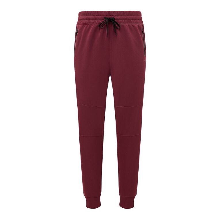 Active Intent Men's Cooldry Panel Jogger, Red Dark, hi-res