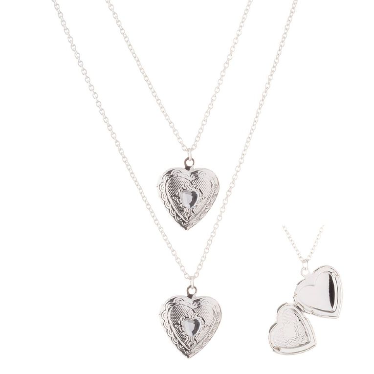 Young Original Kids' Best Friends Locket Heart Necklace 2 Piece Set, , hi-res
