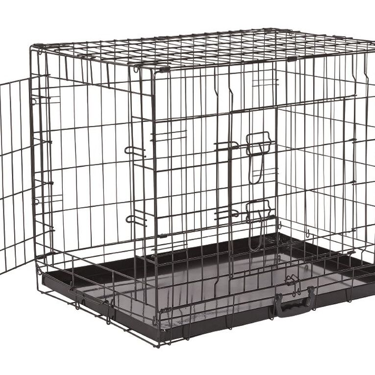 Petzone Pet Cage Black Large The Warehouse