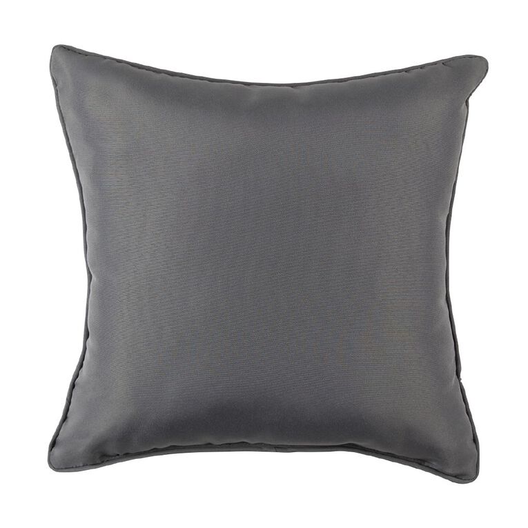 Living & Co Outdoor Cushion Leaves Grey 40cm x 40cm, , hi-res