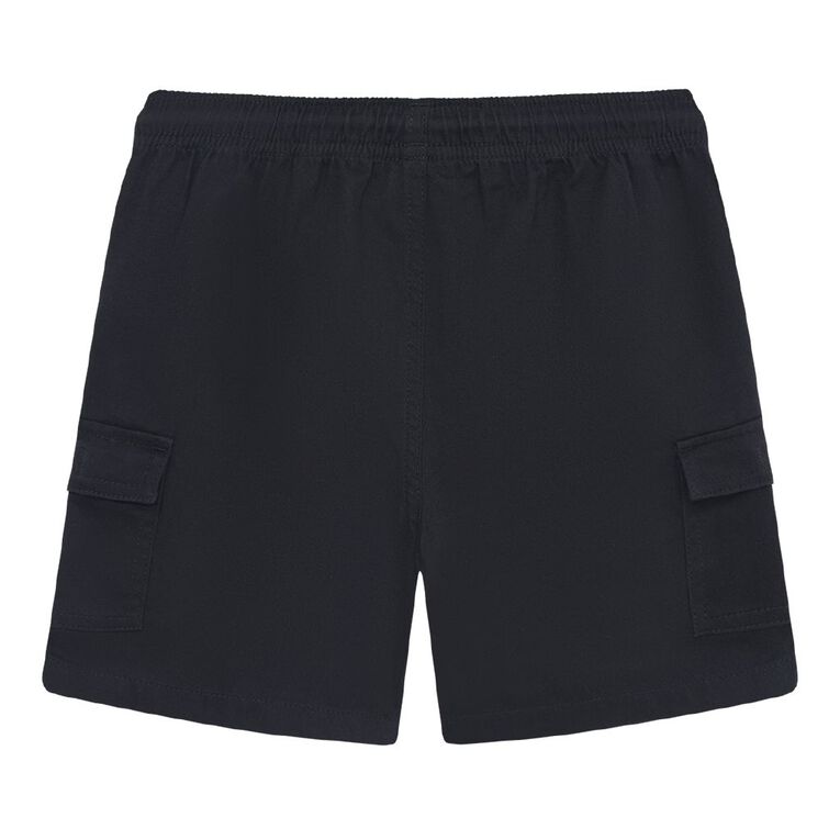 Young Original Boys' Cargo Shorts, Black, hi-res