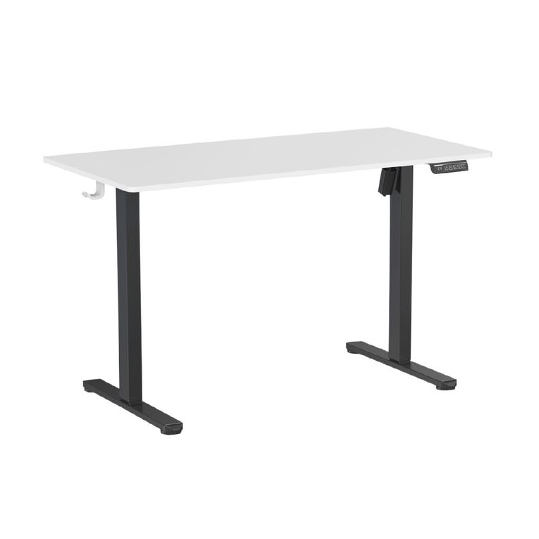 Living & Co Height Adjustable Desk 1200W White, , hi-res