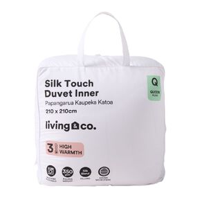 Living & Co Duvet Inner Silk Touch White Queen