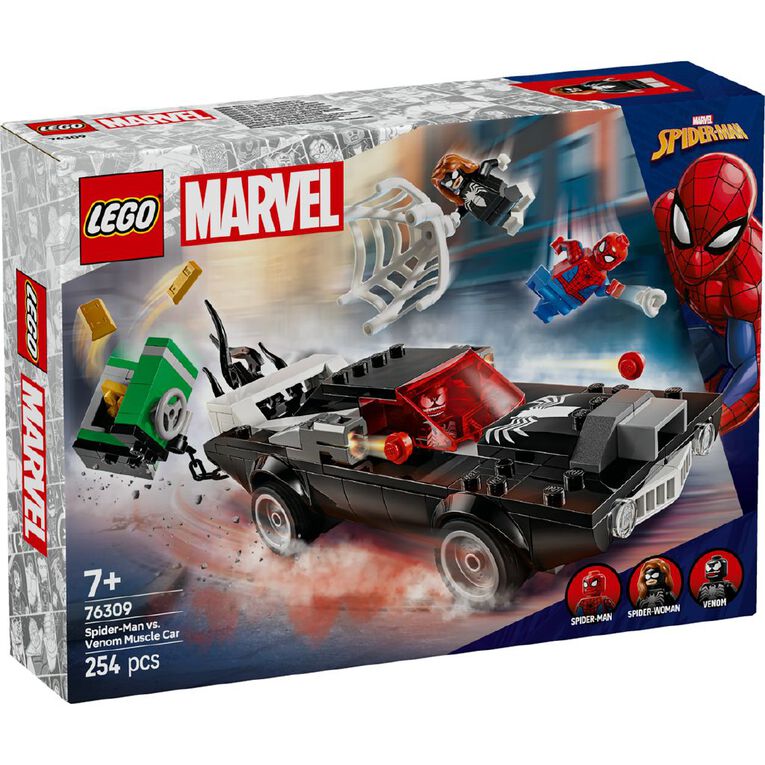LEGO Marvel Super Heroes Spider-Man vs. Venom Muscle Car 76309, , hi-res