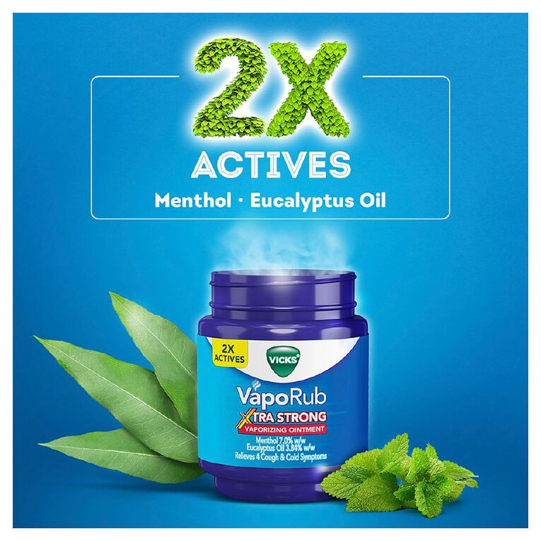 Vicks VapoRub Ointment Decongestant Chest Rub Extra Strong, , hi-res